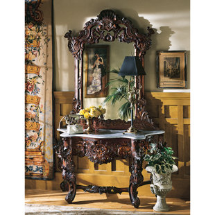 Console Table Mirror Set Wayfair Hapsburg Console Table And Mirror Set