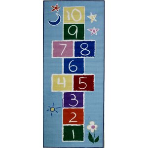 Fun Time Primary Hopscotch Kids Rug