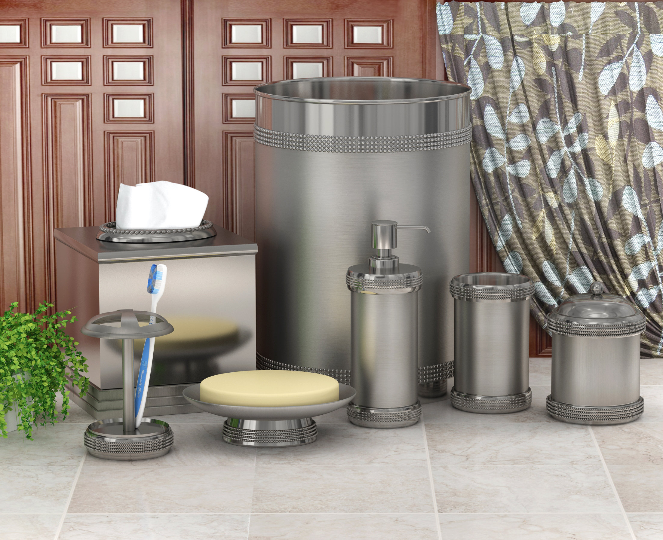 Charlton Home Hutto 7 Piece Bathroom Accessory Set Wayfair