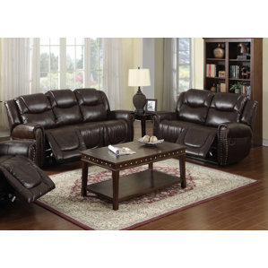 Marsh Island 2 Piece Leather Living Room Set by Red Barrel Studio