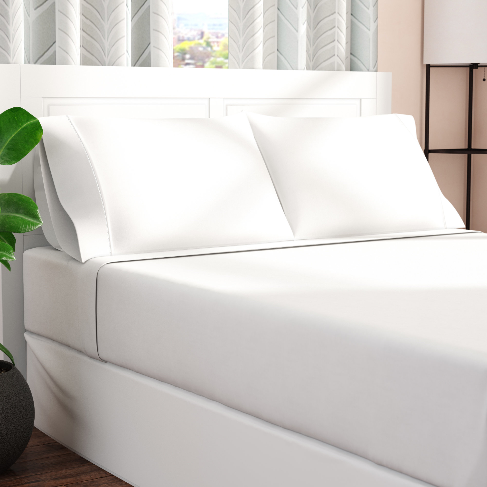 Extra Elasticity /& Breathability Quick Dry Soft /& Wrinkle Free Queen, Pink Luxurious Cotton Rich 600 Thread Count Bed Sheet Sets Fade /& Stain Resistant