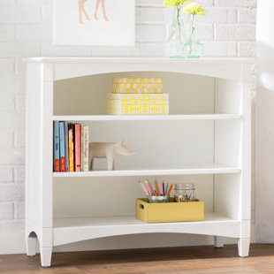 White Bookshelf For Nursery Wayfair Bonneau Low Loft Bookcase In White