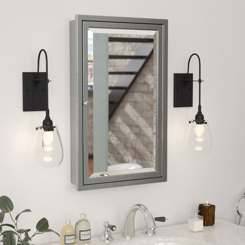 T Austin Design Gould 16 X 26 Recessed Medicine Cabinet Gould 16 X 26 Recessed Medicine Cabinet