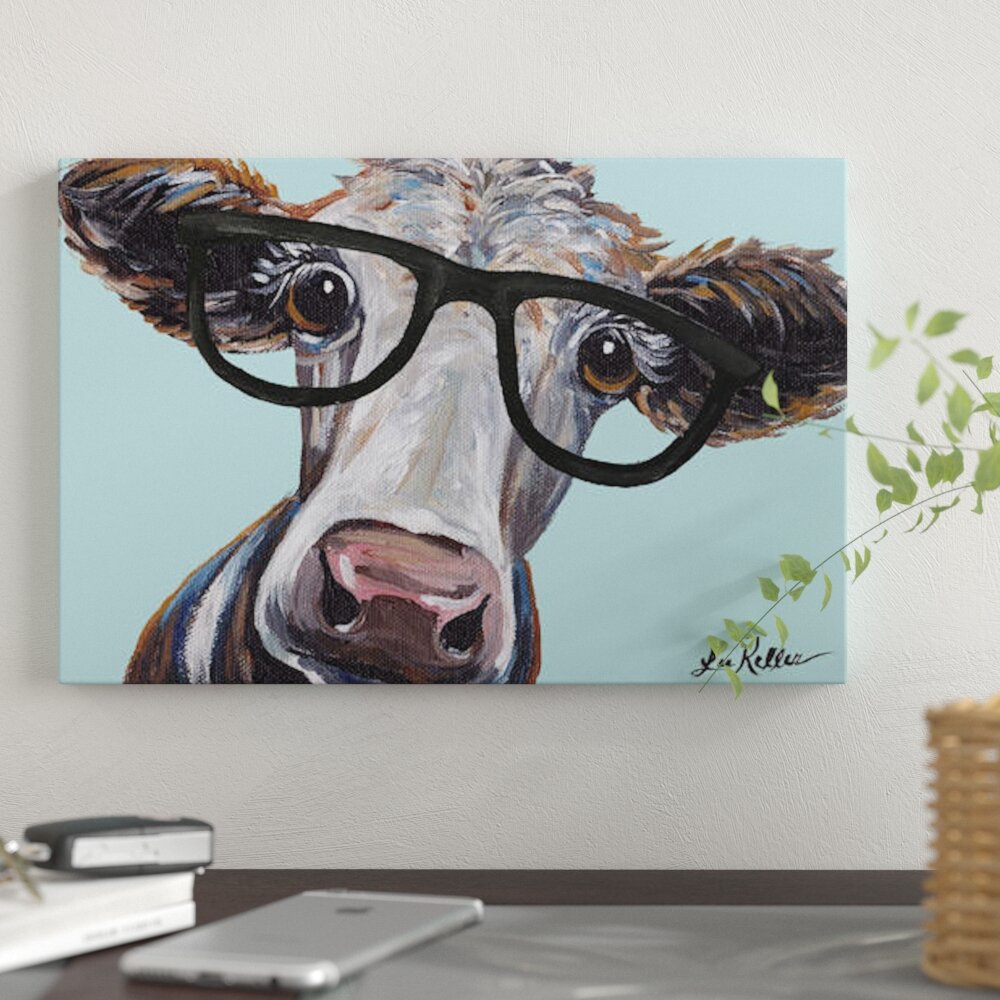 Lighting Graphics More Brown And White Cow Painting