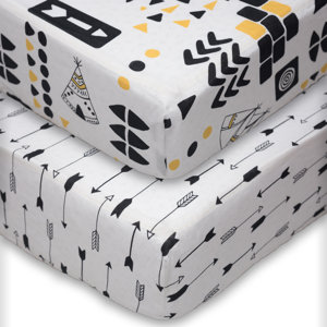 Aztec Fitted Crib Sheet (Pack of 2) (Set of 2)