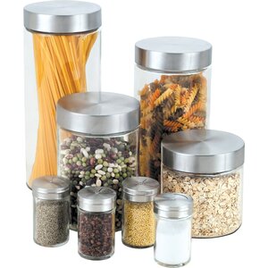 16 Piece Glass Kitchen Canister Set