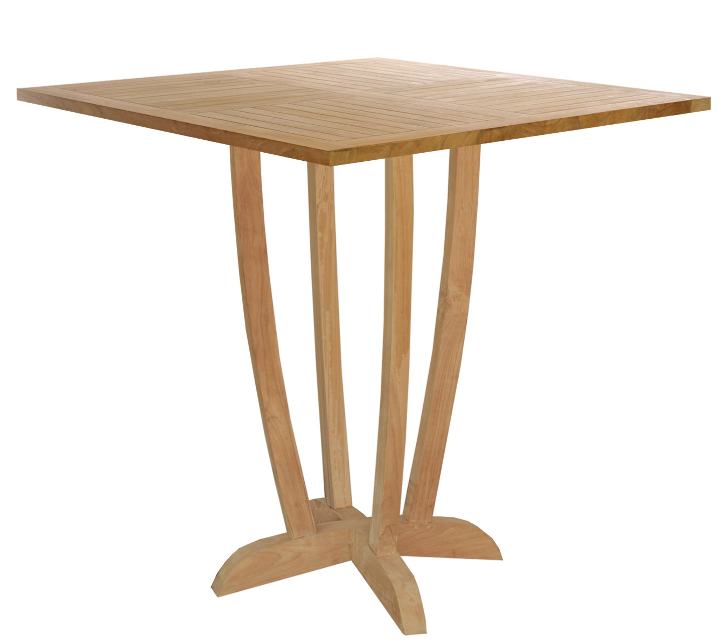Chicteak Miami Solid Wood Bar Table Wayfair