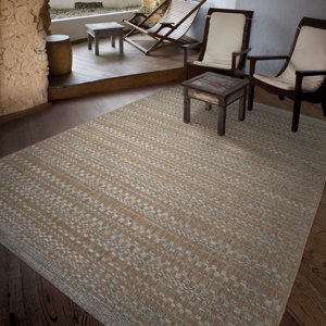 Macaire Dark Brown Indoor/Outdoor Area Rug