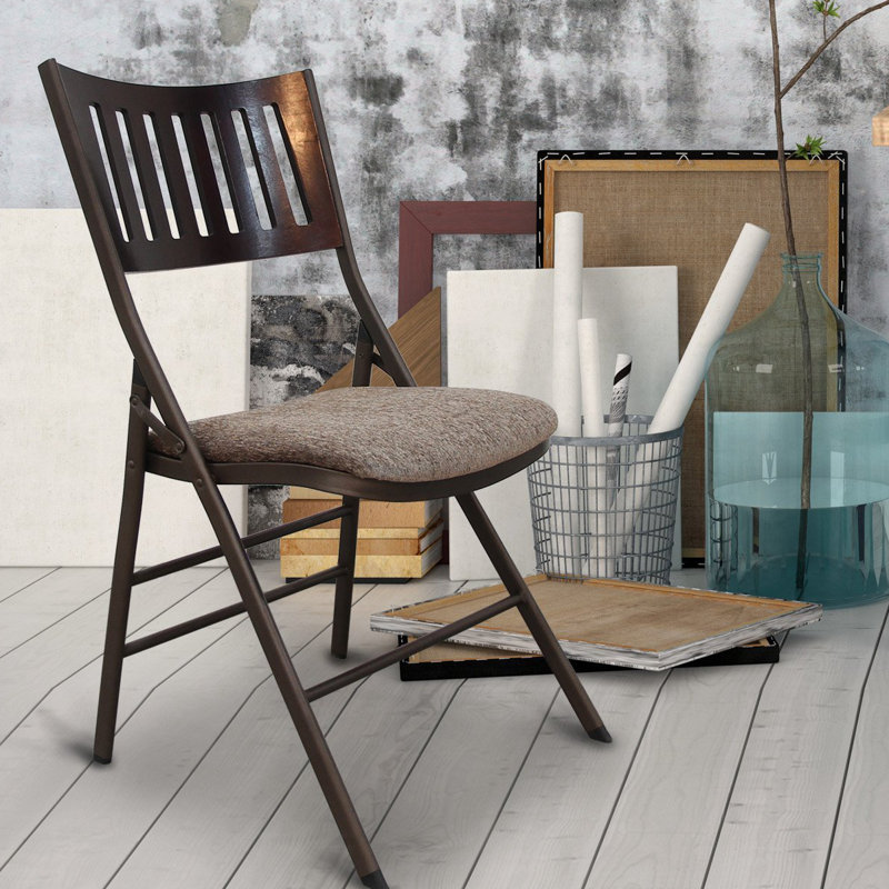 AdecoTrading Tubular Steel Folding Chair & Reviews Wayfair