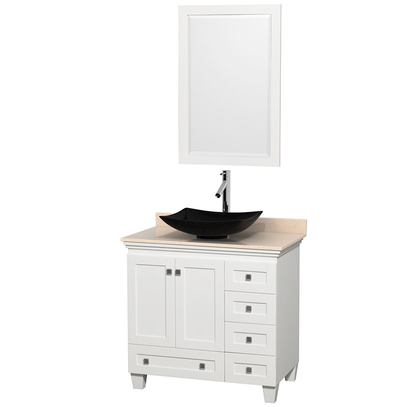 Wyndham Collection Acclaim 36" Single White Bathroom Vanity Set with