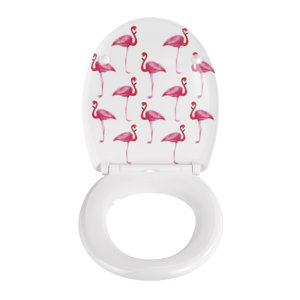 Harter WC-Sitz Flamingo Länglich von Wenko