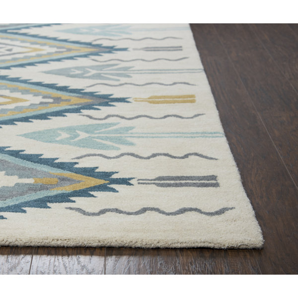 Mistana Pascal HandTufted Aqua Area Rug & Reviews Wayfair