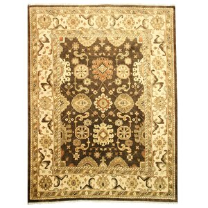 Lonar Hand-Knotted Brown Area Rug