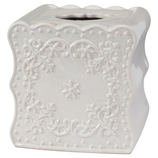 Ceramic Tissue Box Cover Bathroom Accessories You Ll Love Wayfair Eller Boutique Tissue Box Cover