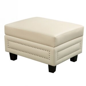 Dia Storage Leather Ottoman