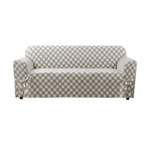 Buffalo Check Box Cushion Sofa Slipcov..