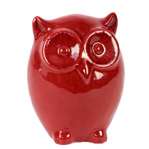 Ceramic Owl LG Red