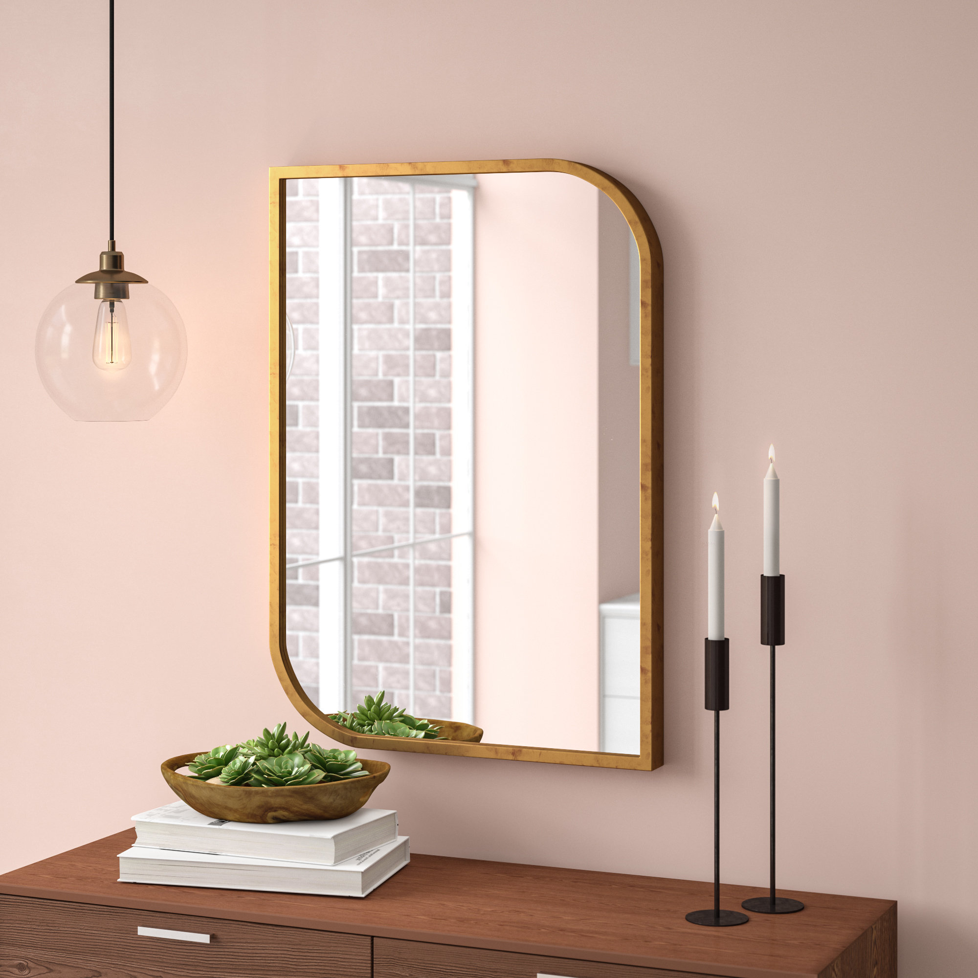 Modern Rustic Interiors Victor Irregular Gold Wall Mirror Wayfair