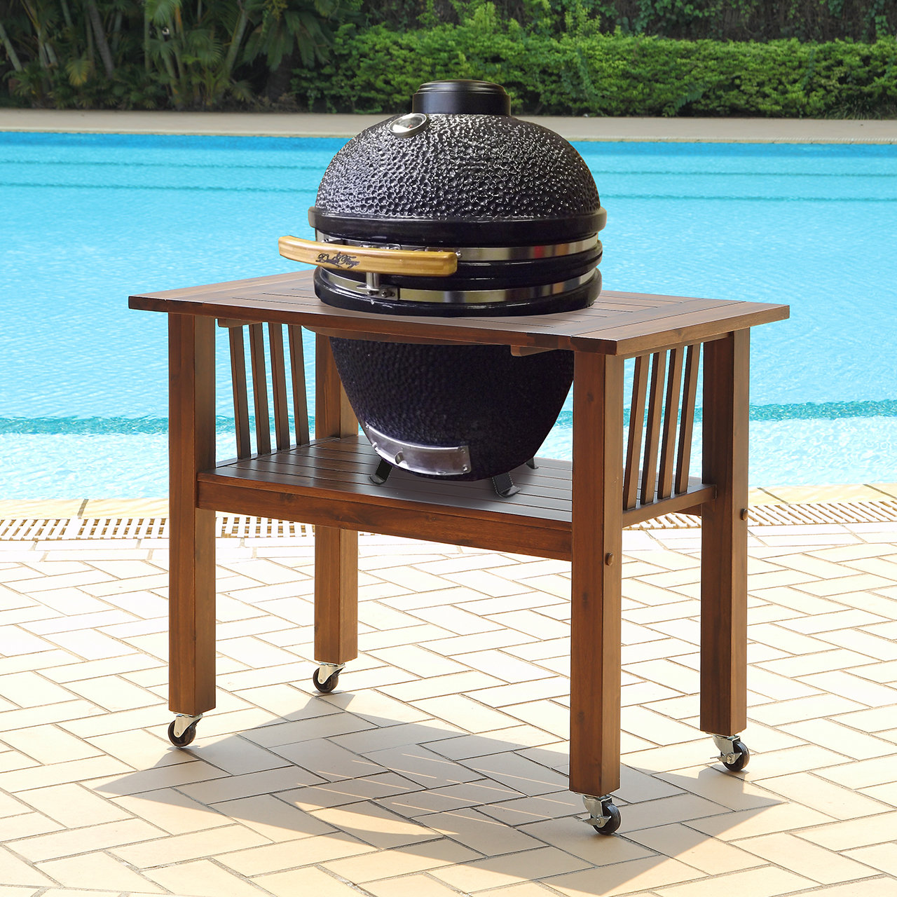 Duluth Forge 16 5 Do Charcoal Grill With Table Wayfair