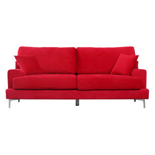 Modern Contemporary Red Sofa Allmodern Quickview