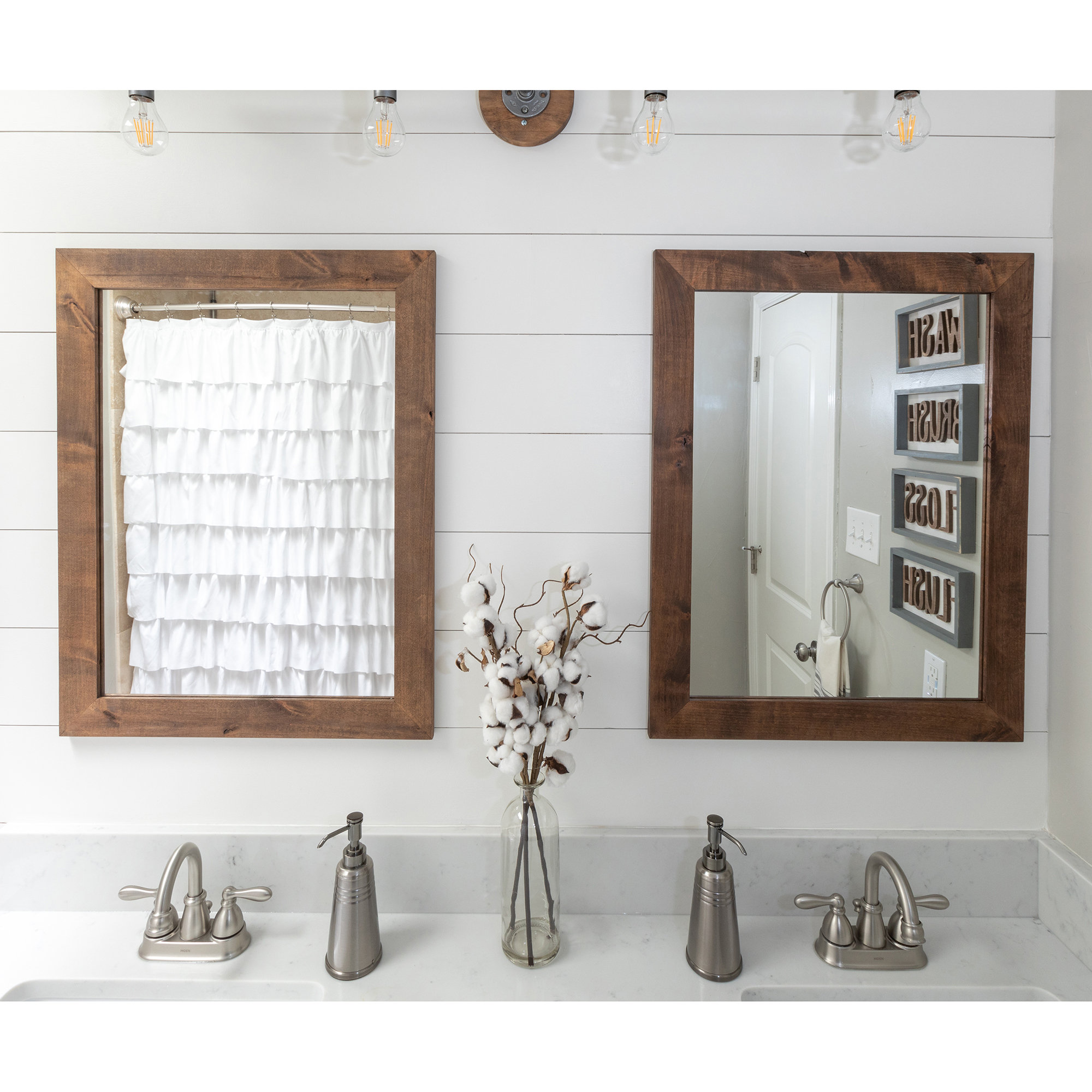 August Grove Rebbeca Cottage Bathroom Mirror Reviews Wayfair Grove Rebbeca Cottage Bathroom Mirror