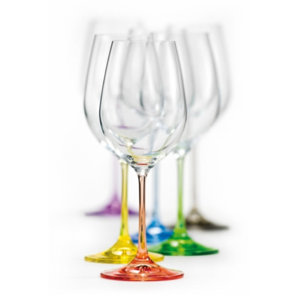 Rainbow All Purpose Wine Goblet (Set of 6)