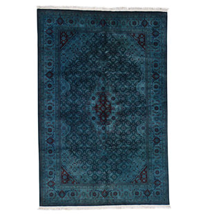 Dark Green Area Rug Wayfair One Of A Kind Kenilworth Cast Overdyed Hamadan Worn Down Hand Knotted Dark Green Area Rug