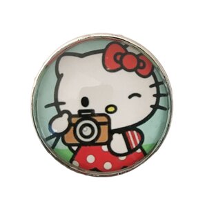 Hello Kitty Camera Glass Mushroom Knob