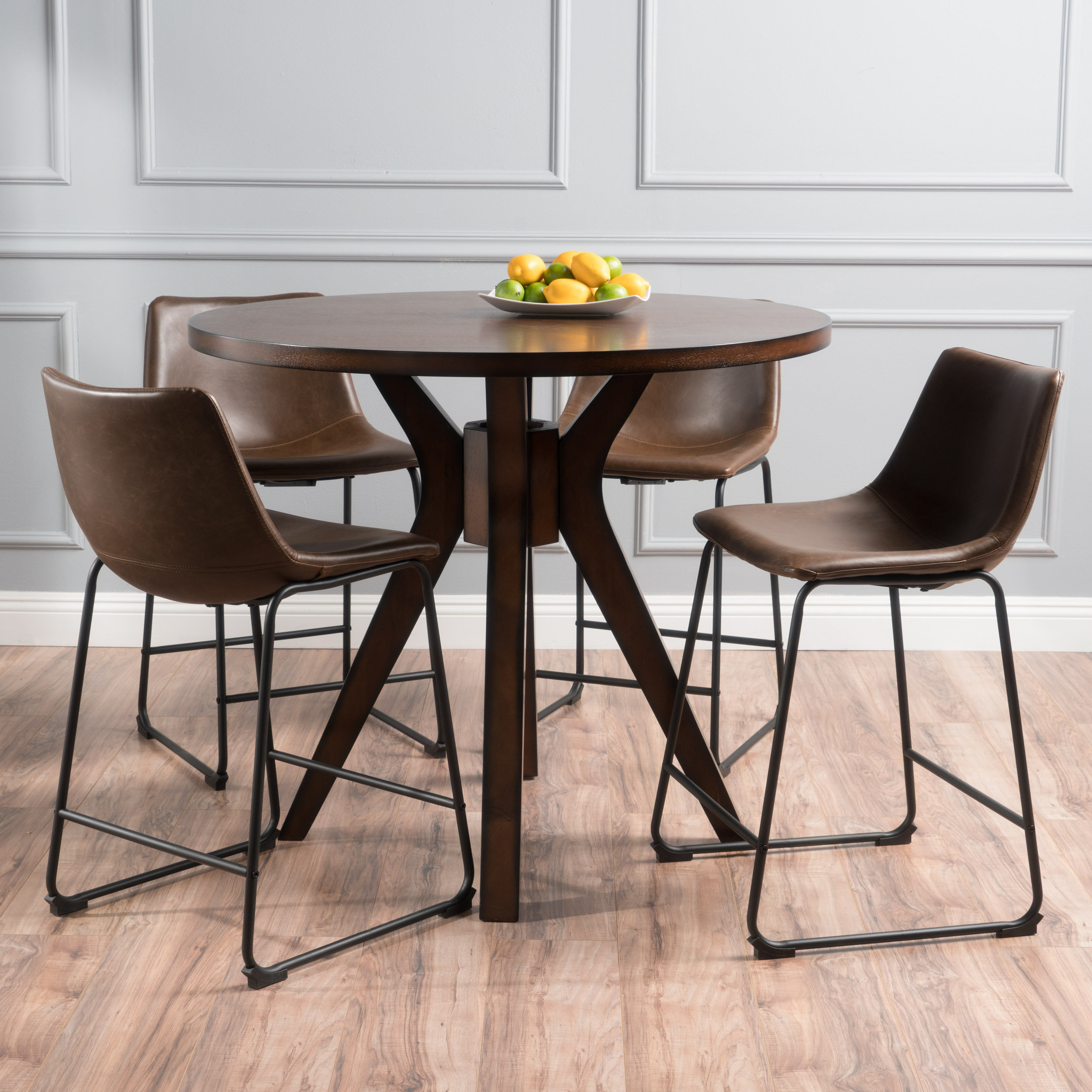 Brayden Studio Maclin Faux Wood Round 5 Piece Dining Set Reviews Brayden Studio Maclin Faux Wood Round 5 Piece Dining Set Reviews Wayfair