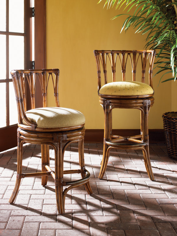 Tommy Bahama Home Island Estate 24" Patio Bar Stool with ...