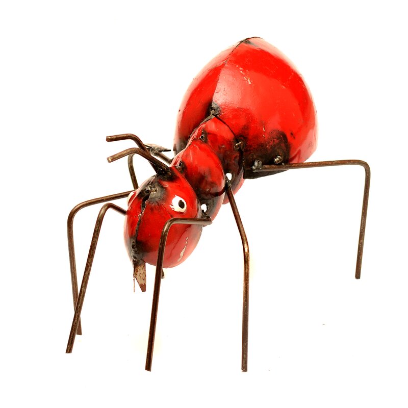 Rustic Arrow Small Red Ant Statue & Reviews | Wayfair