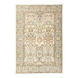 One-of-a-Kind Fine Ghazni Hand-Knotted Beige Area Rug