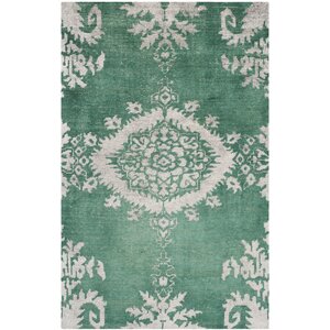 Collette Griggs Hand-Knotted Emerald Area Rug