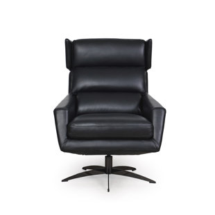 Cognac Leather Swivel Chair Wayfair