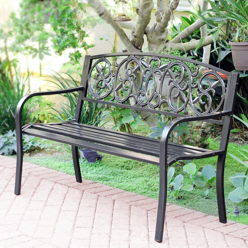 Jeco Inc Steel Park Bench & Reviews