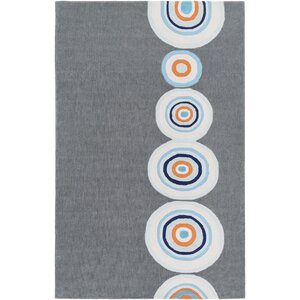 Cesar Hand-Tufted Gray/Blue Area Rug