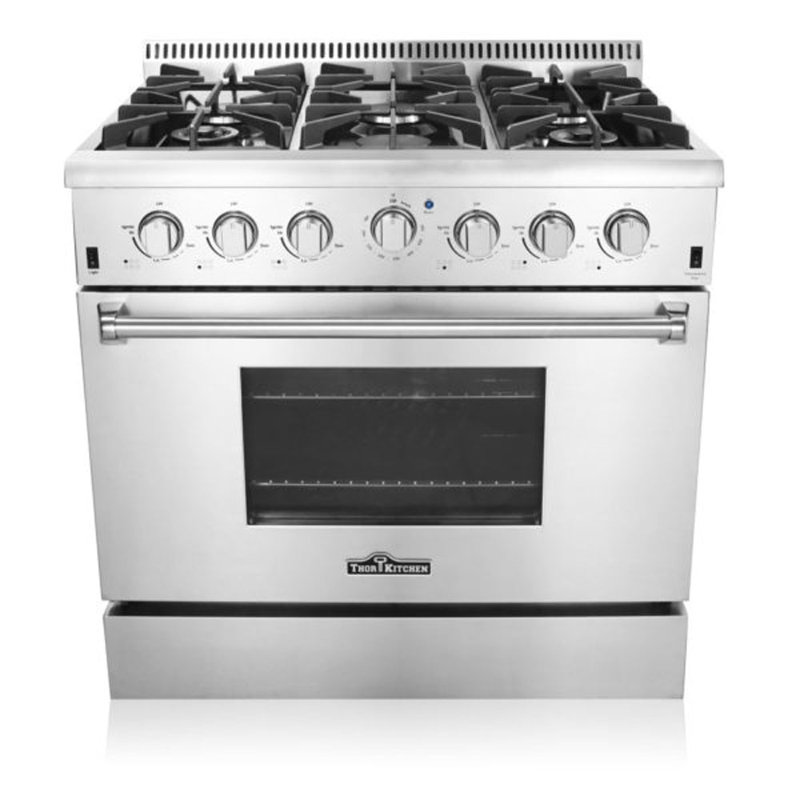 ThorKitchen Professional 36" Freestanding Gas Range & Reviews Wayfair