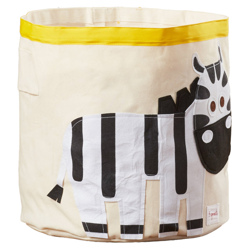 zebra print storage box