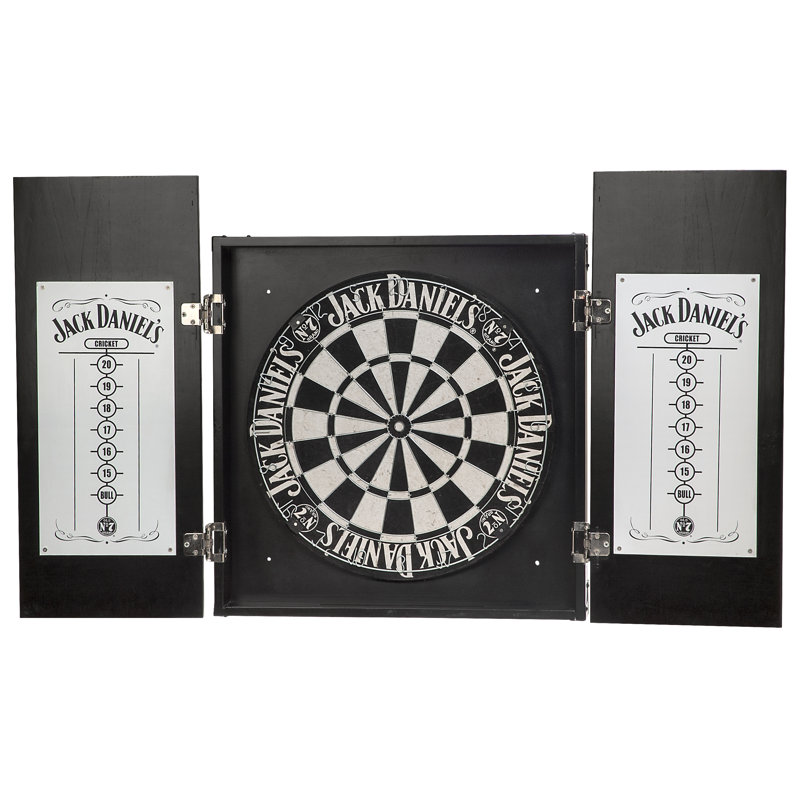 Jack Daniel S Lifestyle Products 7 Piece Dartboard Cabinet Set Wayfair 7 Piece Dartboard Cabinet Set