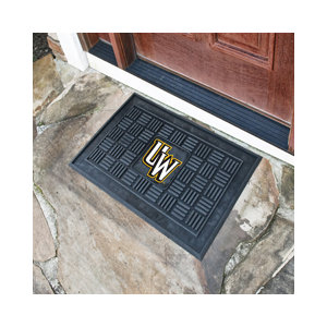 NCAA University of Wyoming Medallion Door Mat