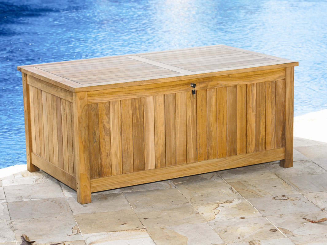 Three Birds Casual Le Spa 165 Gallon Teak Deck Box & Reviews Wayfair.ca