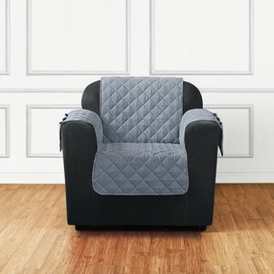 Quilted Pet Box Cushion Armchair Slipcover