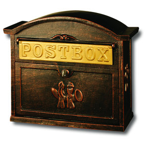 Heavy Duty Cast Iron Locking Wall Mounted Mailbox