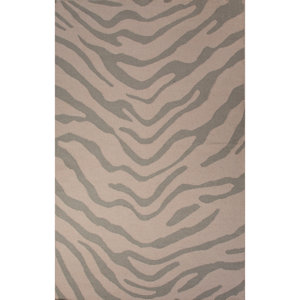 National Geographic Home Wool Flat Weave Gray Area Rug
