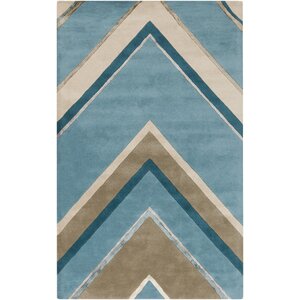 Modern Classics Handmade Blue Area Rug