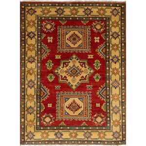 One-of-a-Kind Bernard Hand-Knotted Wool Red Area Rug