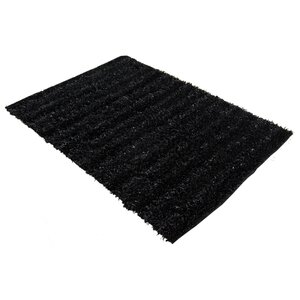 Seabury Black Shag Area Rug