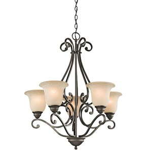 Haffenreffer 5-Light Shaded Chandelier