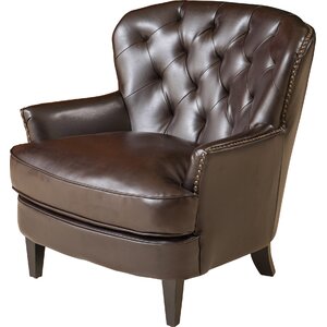 Waldorf Diamond Tufted Leather Club Chair