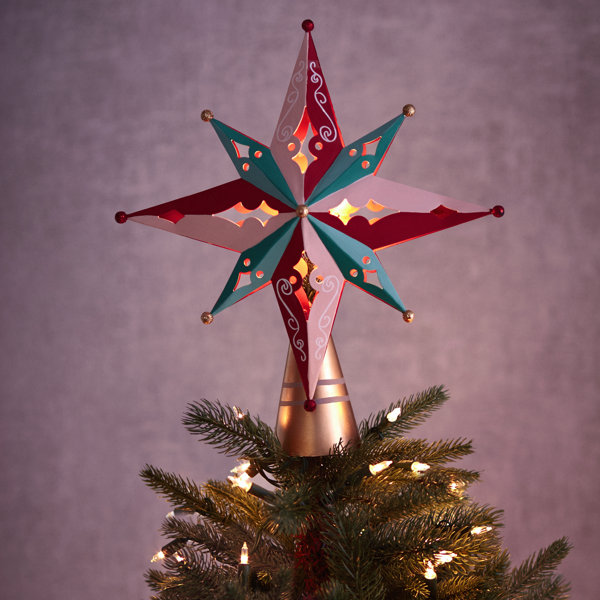 Hallmark Home & Gifts Vintage Inspired Holiday Star Tree Topper with
